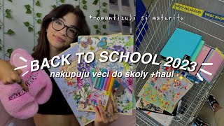 BACK TO SCHOOL 2023 CZ - nakupuju věci do školy + haul // juliet deer