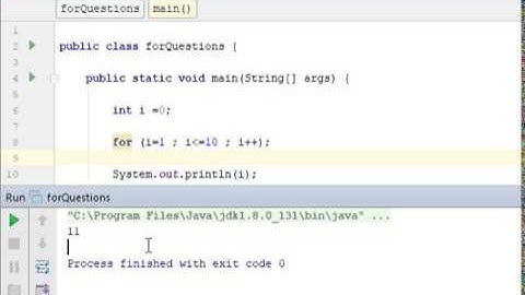 Java for loop interview question