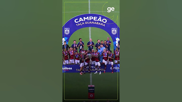 FLAMENGO CAMPEÃO ERGUE A TAÇA GUANABARA! | #shorts | ge.globo