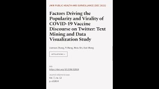 Factors Driving the Popularity and Virality of COVID-19 Vaccine Discourse on Twitter: | RTCL.TV