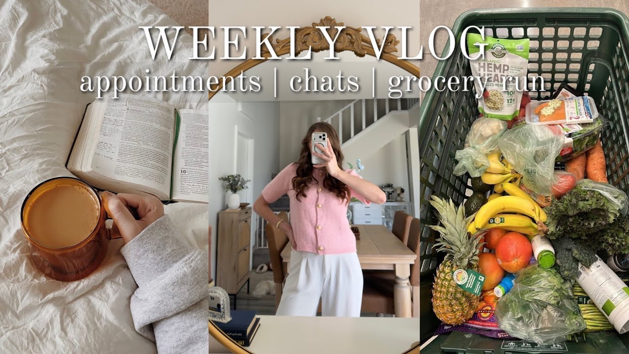 WEEKLY VLOG | chats | grocery run | appointments | summer decor