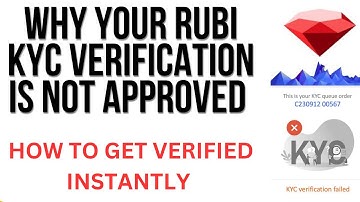 Rubi KYC Nightmare: Why Rubi Keeps Rejecting Your KYC Verification || AVOID THESE MISTAKES