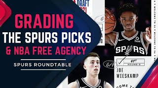 Grading the Spurs Draft Picks & Talking NBA Free Agency.