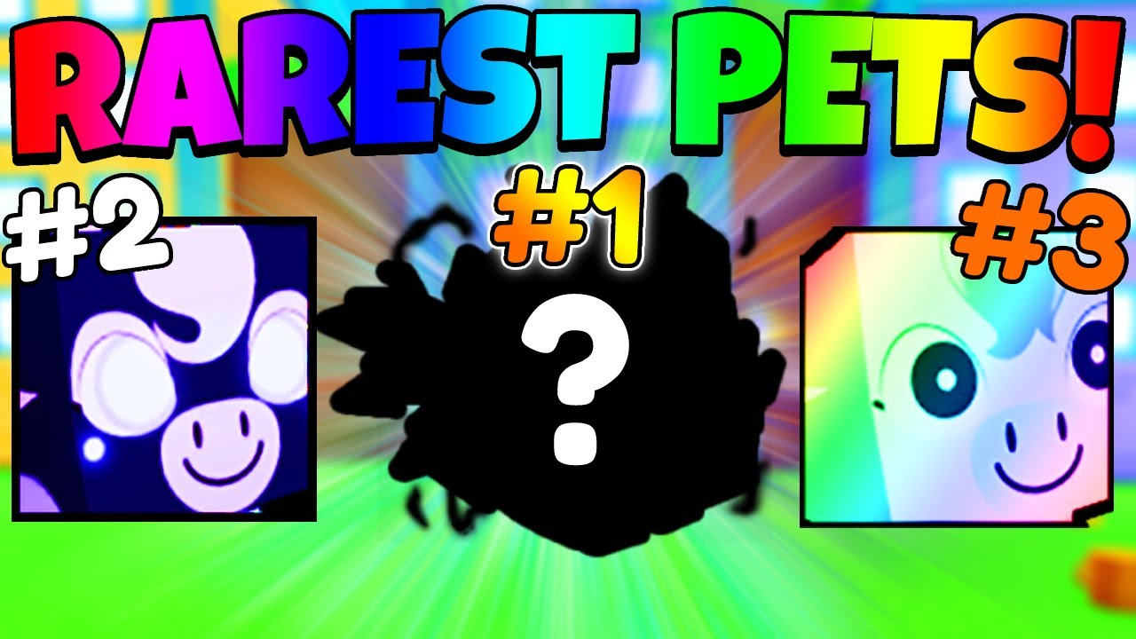 *NEW* TOP 10 RAREST PETS IN PET SIMULATOR X HARDCORE UPDATE! YouTube