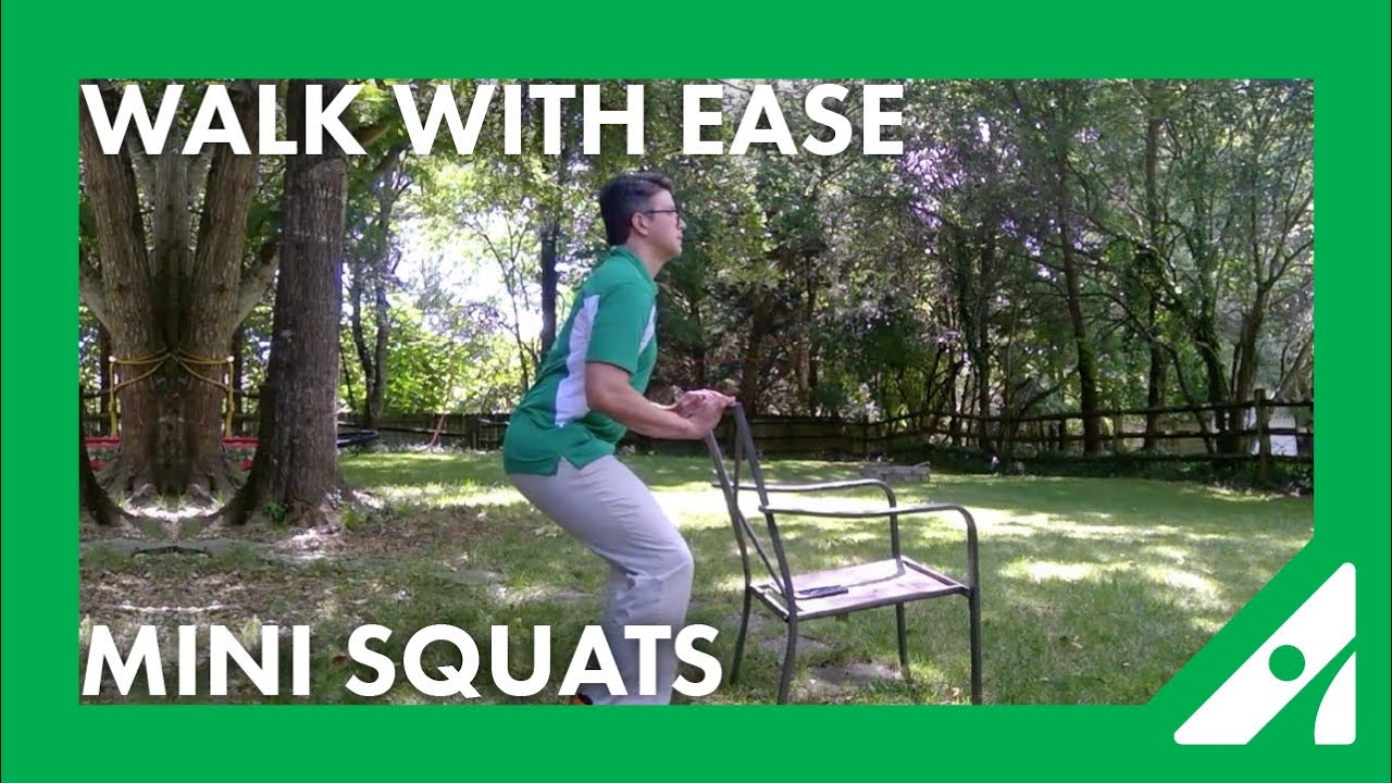 Mini Exercise Walk Walk With Ease: Mini Squats - YouTube