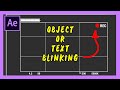 How to make Object or Text to Blink For Ever - Adobe After Effects tutorial