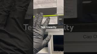 Testing linearity, also called reportable range