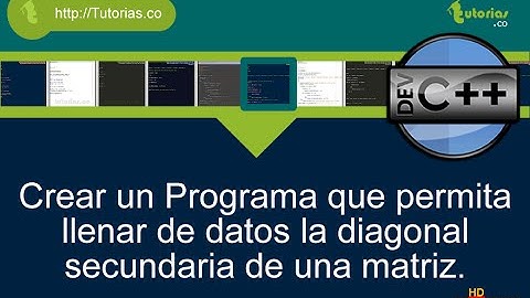 arrays -- visual C++ (diagonal secundaria de una matriz)