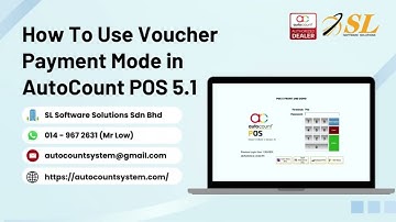 (中文) How To Use Voucher Payment Mode in AutoCount POS 5.1 操作示范
