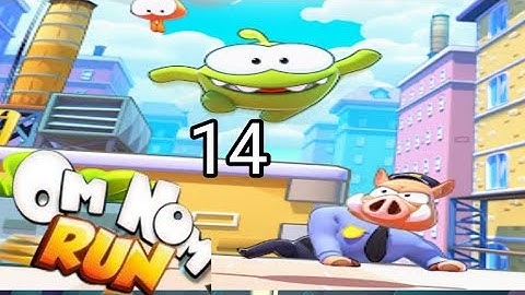 om nom run - part 14 - race - play game ( indroid iOS) walk through
