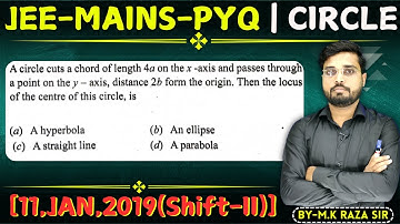 A circle cuts a chord of length 4a on the x -axis and passes through a point on th || Let