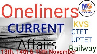 Oneliners 13th to 15th November
