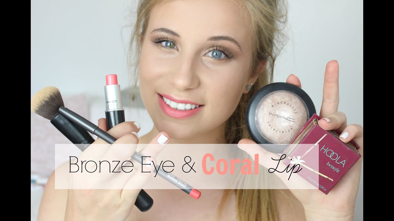 Bronze Eye & Coral Lip // Phoebe Slee