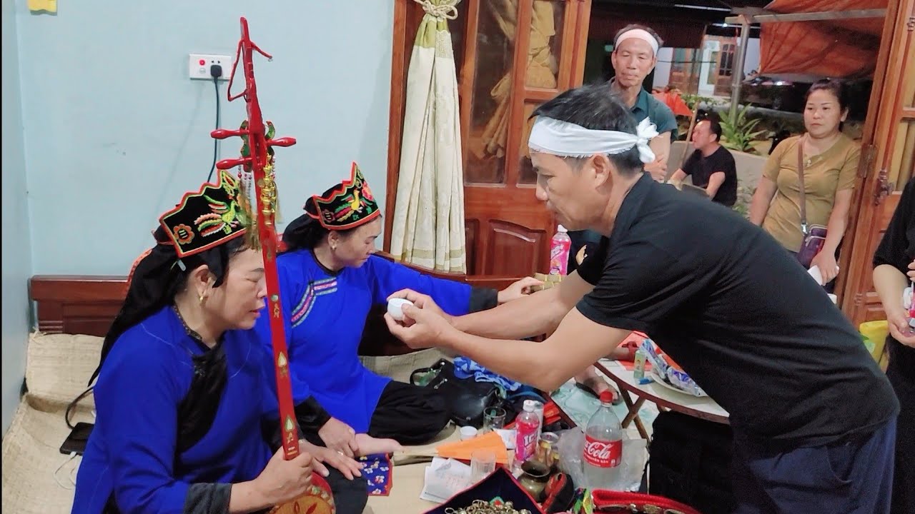 Hát then rất hay, hồn về, lễ 49 ngày. Then Hồng, then Vền. P5