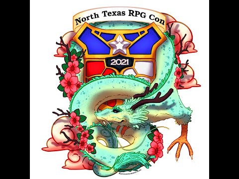 Raven working on North Texas RPG Con 2021 Logo