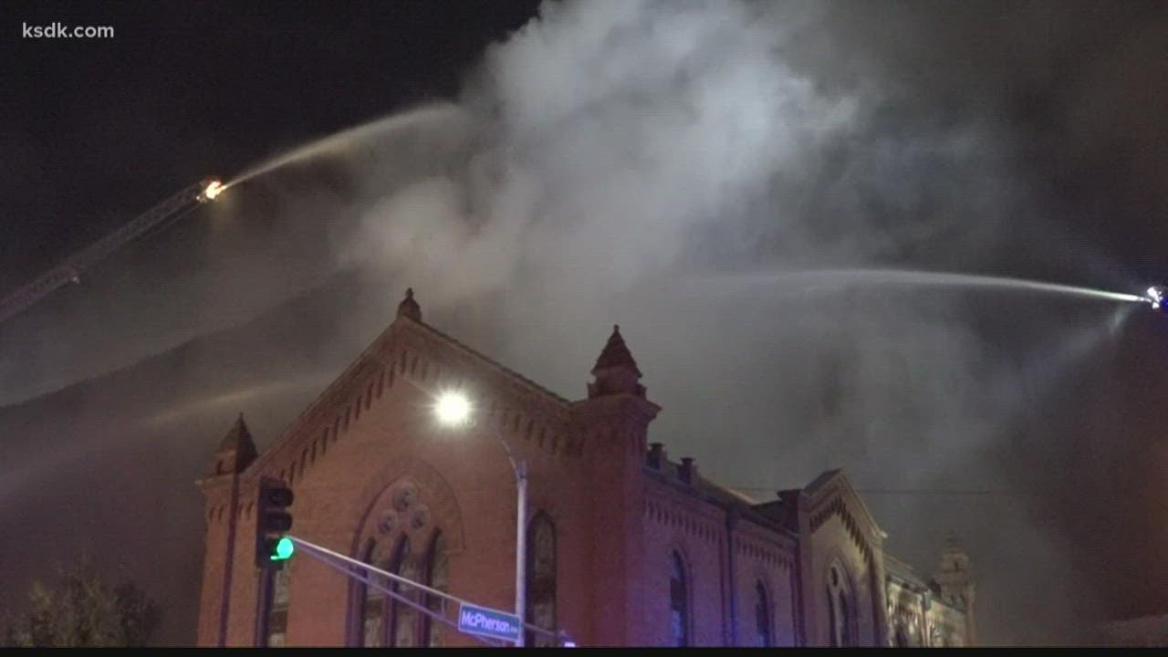 Historic St. Louis church catches fire YouTube