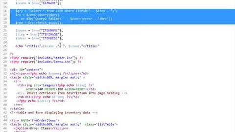 PHP MySQL Read Parameters