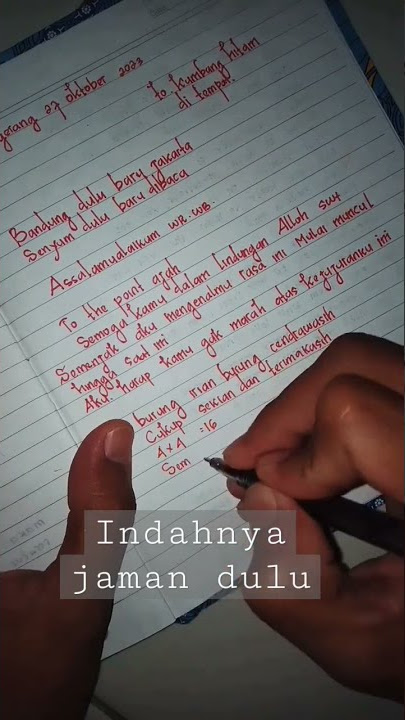 Sangat berkesan Bikin Surat cinta tahun 90an#shorts