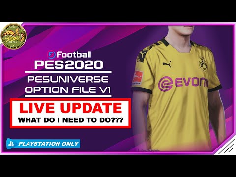 PES 2020 | LIVE UPDATE - What to do if you&rsquo;ve already installed the PESUNIVERSE Option File V1 [PS4]