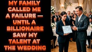 MY FAMILY CALLED ME A FAILURE — UNTIL A BILLIONAIRE SAW MY TALENT AT THE WEDDING