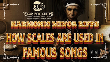 3 String Riffs - How the Harmonic Minor Scale is used in Famous Songs