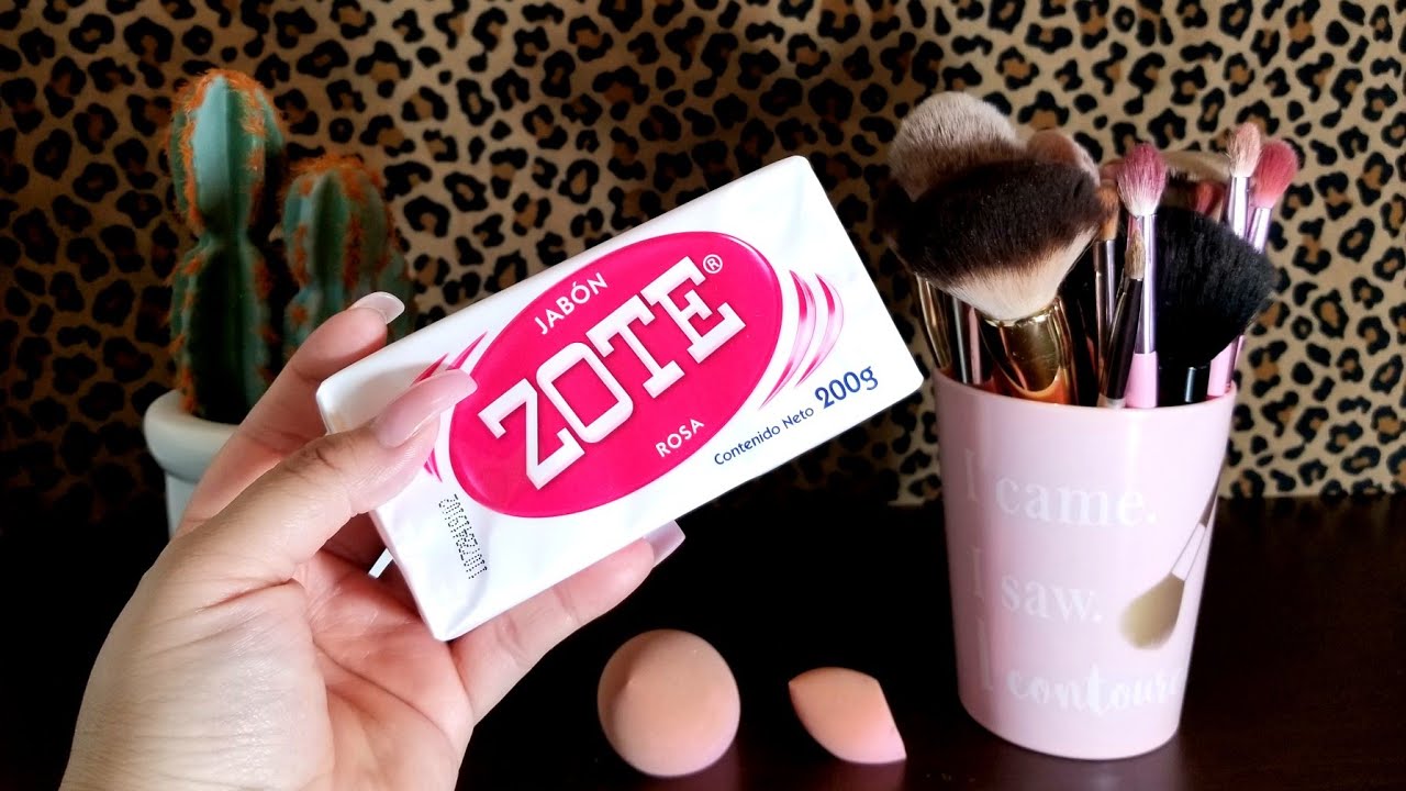 HOW TO CLEAN YOUR MAKEUP BRUSHES WITH ZOTE YouTube