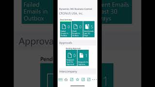 Approval Requests on Business Central Mobile App! #msdyn365bc  #businesscentral #dynamics365 screenshot 1