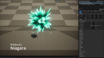 [UE5] [Niagara] Tentacle ribbons from source mesh