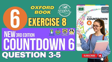 Class 6th math Exercise 8 | Question 3-5 | Countdown 6 | Oxford | Math with Afshan #maths