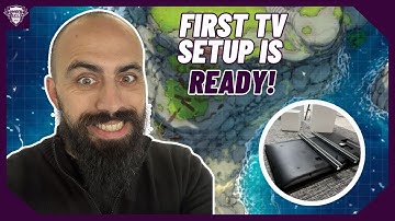 Building an RPG Table with Drywall and 2 Monitors - Part 5