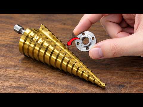 Never Throw Away Old Step Drill Bits! This 2-Minute Trick Sharpens Them Razor Sharp Like New