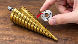 Never Throw Away Old Step Drill Bits! This 2-Minute Trick Sharpens Them Razor Sharp Like New