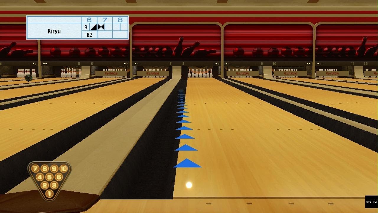 Yakuza 0 Easy 3 strikes in bowling YouTube