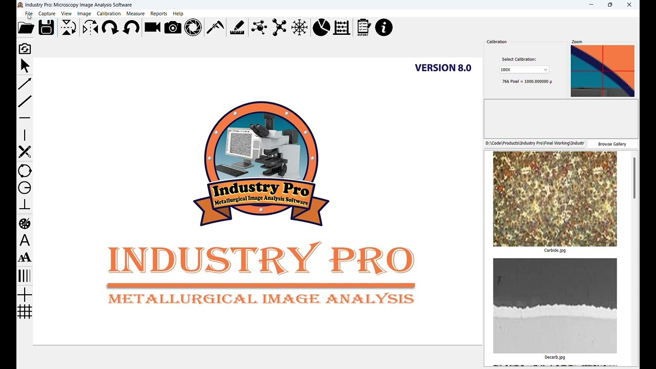 Industry Pro (Metallurgical Image Analysis Software)