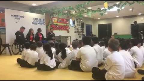 Chobham Academy pupils excited at Marathon Kids launch