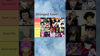 Strongest Team part 3 #naruto #onepiece #bleach #dragonball #goku
