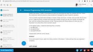 Advance Javascript Lesson 1 Exercise