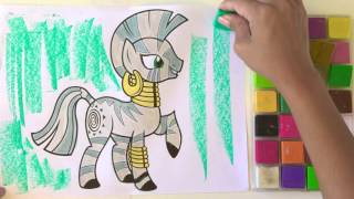 My little Pony's Zecora DIY Color With Chalk : BubbiePop Coloring Book screenshot 5