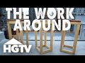 The Work Around: How to Make an Easy Modern Stool | HGTV