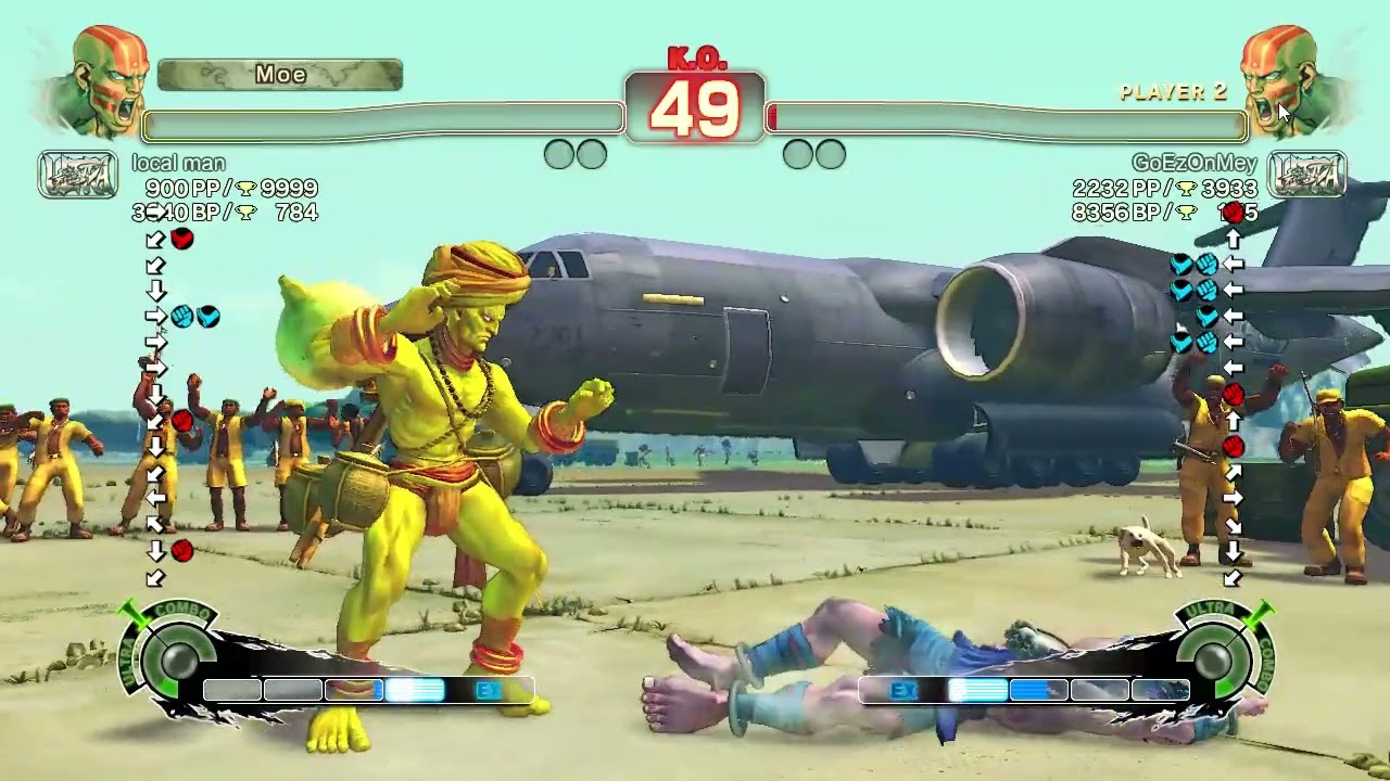 USF4 Dhalsim (local man) - Mirror Match