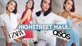 SUMMER HIGH STREET HAUL & TRY ON - ZARA, BERSHKA, HOLLAND COOPER | Blaise Dyer