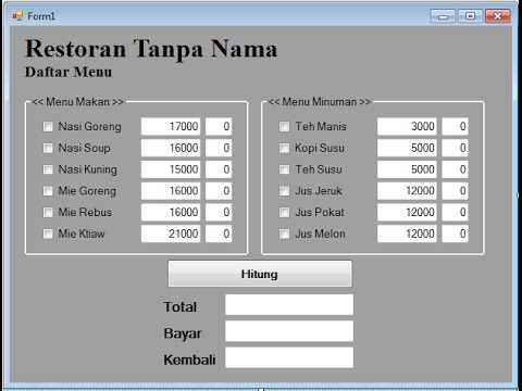 Membuat Aplikasi Menggunakan Vb.net  