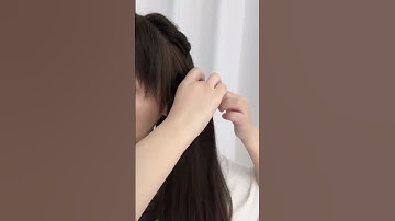 Hướng dẫn tết tóc nửa đầu đơn giản 🌈 #tettoc #tếttócđẹp #tocxinh #buoctoc #goclamdep #hairstyle