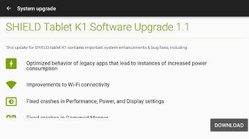 NEW Nvidia SHIELD Tablet K1 Software Upgrade 1.1 Android 6.0