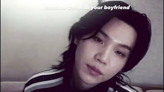 yoongi imagine - facetime call with you boyfriend