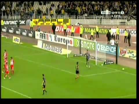 AEK vs Olympiakos 1 - 0 ( 27 / 11 / 2010 -  Goals & Highlights )