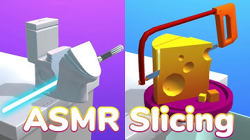 ASMR Slicing - Gameplay Walkthrough Part 2 Levels 41-80 (iOS,Android)