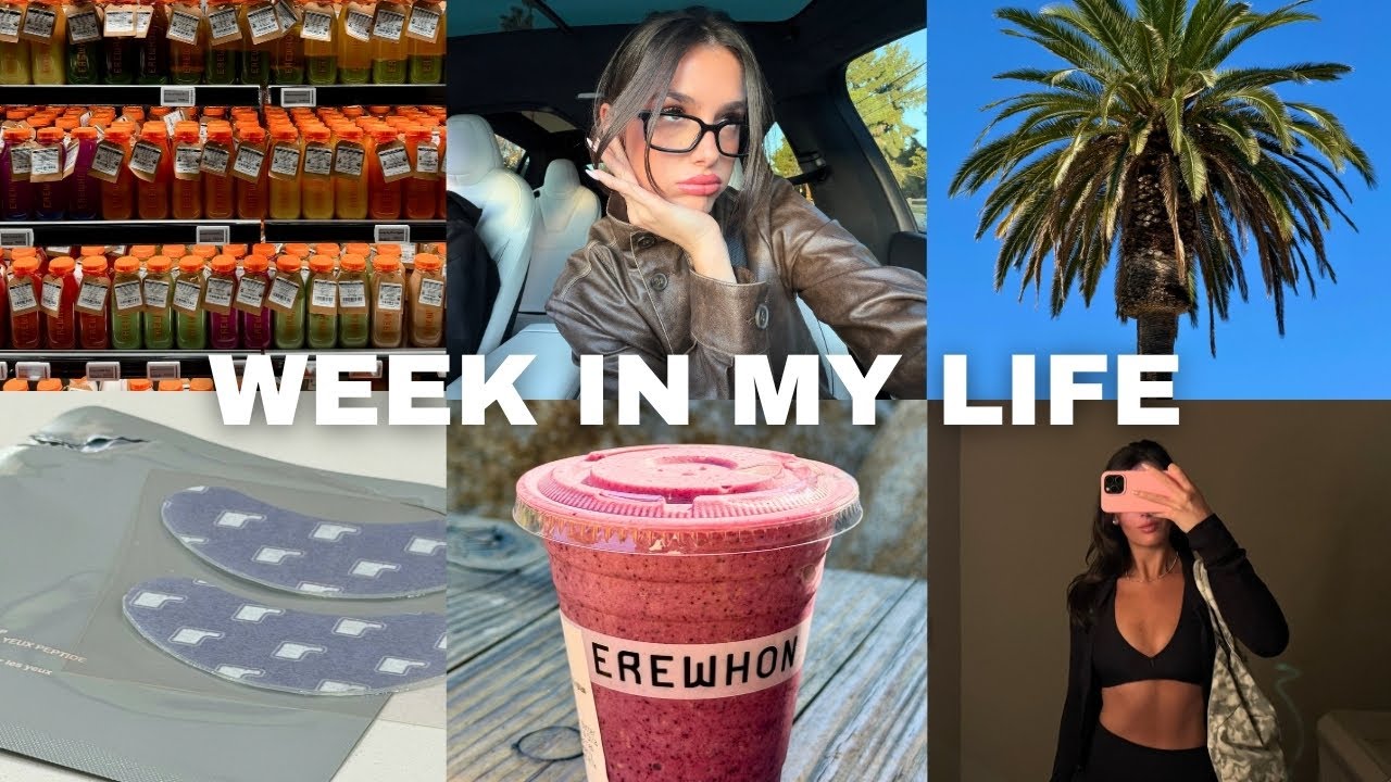 VLOG: $12 Erewhon smoothie, Beverly Hills, unboxing PR, trying new beauty products, grocery shopping