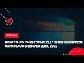 How To Fix Msstdfmt Dll Is Missing Error On Windows Server 2019 2022 VPS Tutorial 