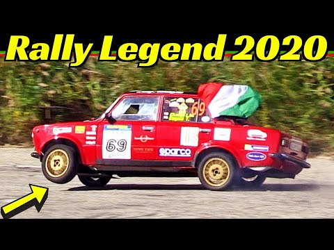 CRAZY Lada 2101 driven by Dudás István Márton from Hungary - Rally Legend 2020 San Marino Show!